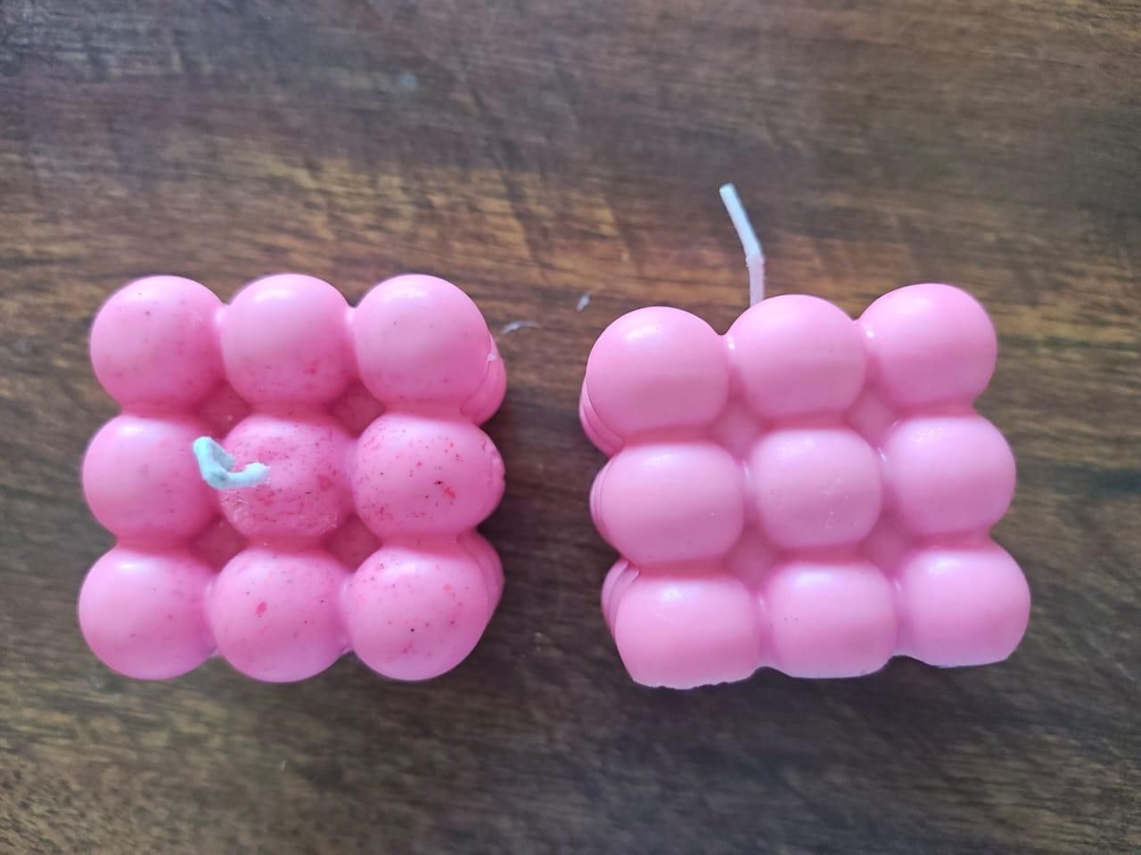 Arwan Aroma's Soy Wax Scented Bubble Cube Candle (Pack of 2)