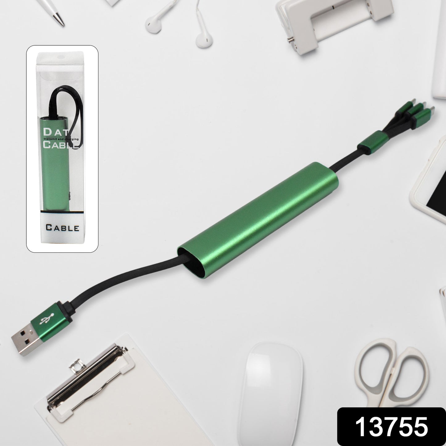 Charging Cable 3 In 1 Extendable Data Transmit Charging Cable (1 Pc)