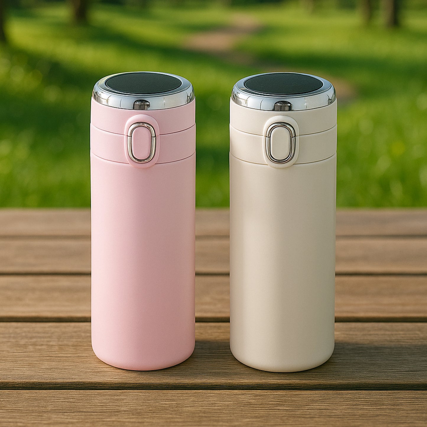 Smart Vacuum Insulated Water Bottle With Led Temperature Display