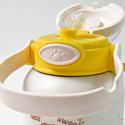 Stainless Steel Kltten  Bottle Vacuum Insulated Cup With Handle  Strap (700 Ml)