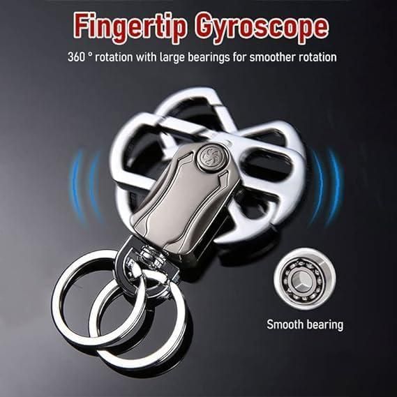 5 IN 1 Heavy Duty Dual Ring Multifunction Keychain with Cutter