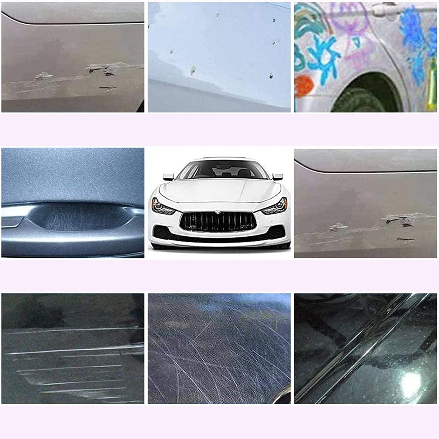 Nano Magic Car Scratch Remover Cloth Multipurpose Scratch Repair Cloth (45 Ml Repair Solution 2 Gloves 2 Nano Cloth)