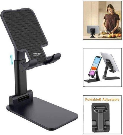 Foldable Mobile Stand With Angle Adjustable Desktop Table Mobile Holder
