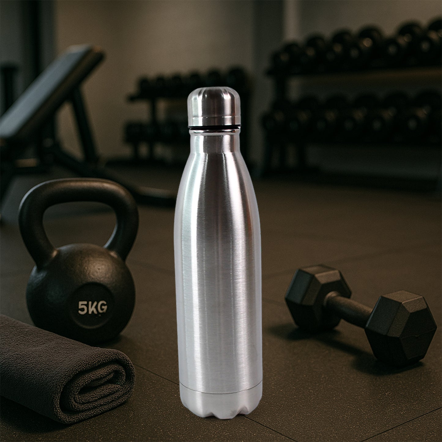 Stainless Steel Water Bottle Approx 1000ml (1 Pc)