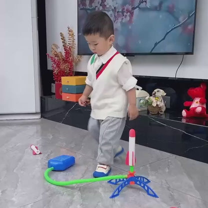 Rocket Air Pressure Toy Outdoor Activity for Kids