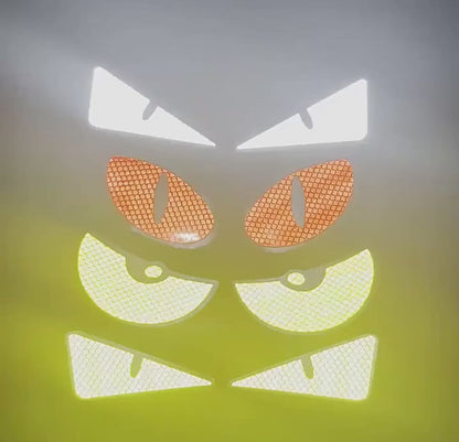 2 Pieces Monster Eyes Car Reflective Stickers Pack of 1