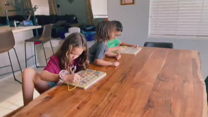 Magnetic Color & Number Maze Montessori Wooden Puzzle Game Board