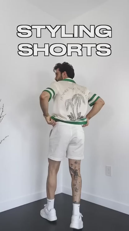 Men's Sleek Solid Casual Shorts