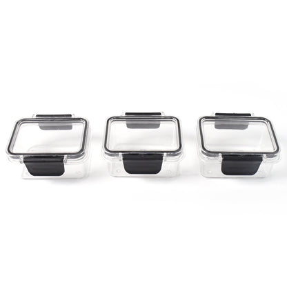 Kitchen Storage Container With Air Seal Lock Lid (3 Piece Set  250 Ml)